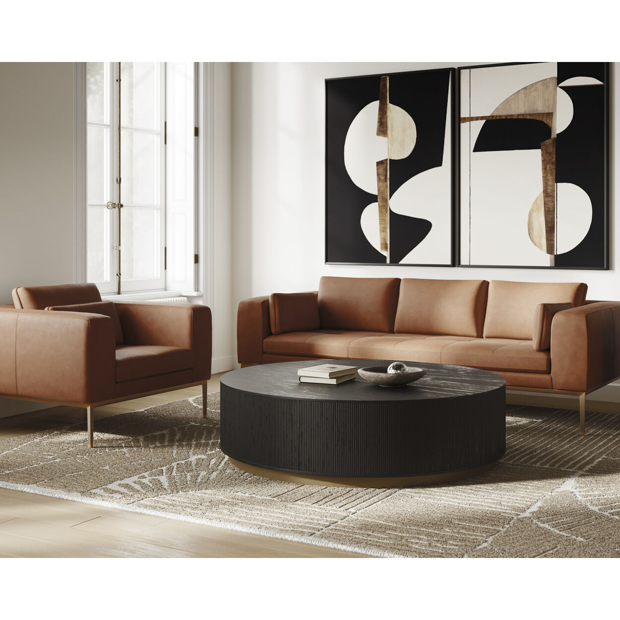 Kalla 44 X 15 inch Charcoal Coffee Table